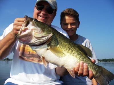 Parker and Parker having fun on a father and son trip.